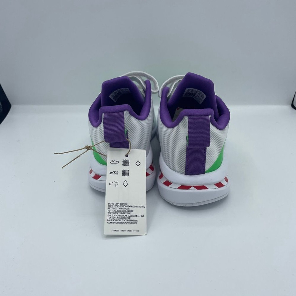Adidas Fortarun Buzz CF Diseny Unisex Kids Running Shoes Size 3Y White GZ0642 - Picture 4 of 5